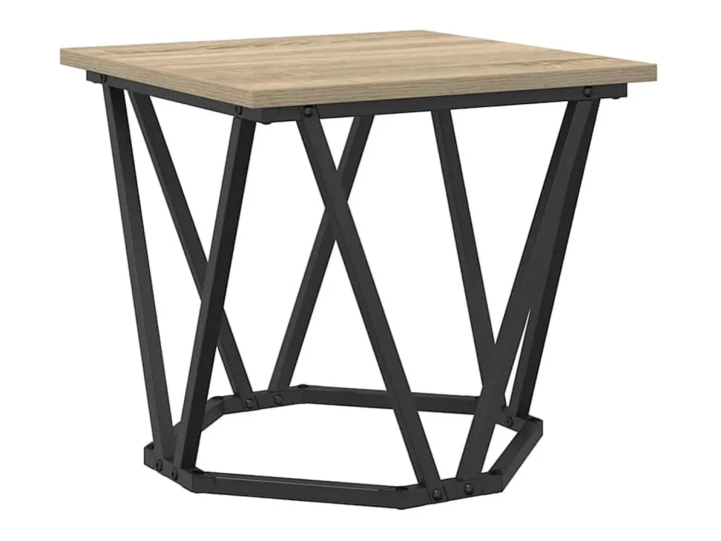 Conjunto de mesas de apoio 2 pcs Carvalho sonoma