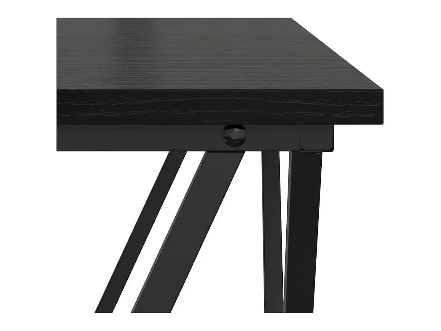 Conjunto de mesas de apoio 2 pcs Carvalho preto 50x50x40 cm