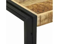 Conjunto de Mesas de centro | Mesa de apoio | Mesa de café 2 Peças Castanho Madeira de mangueira maciça