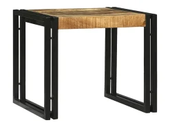 Conjunto de Mesas de centro | Mesa de apoio | Mesa de café 2 Peças Castanho Madeira de mangueira maciça