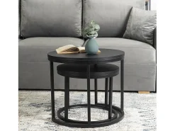 Conjunto de mesas de centro Manu Preto