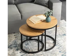 Conjunto de mesas de centro Delia Carvalho Dourado