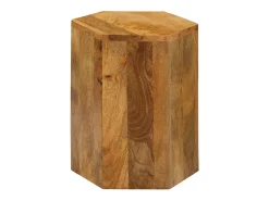 Conjunto de mesas de centro 3 pcs madeira de mangueira maciça