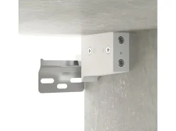 Conjunto de móveis armário aparador tv televisão sala quarto sala 4 peças madeira projetada cinza 02_0024698