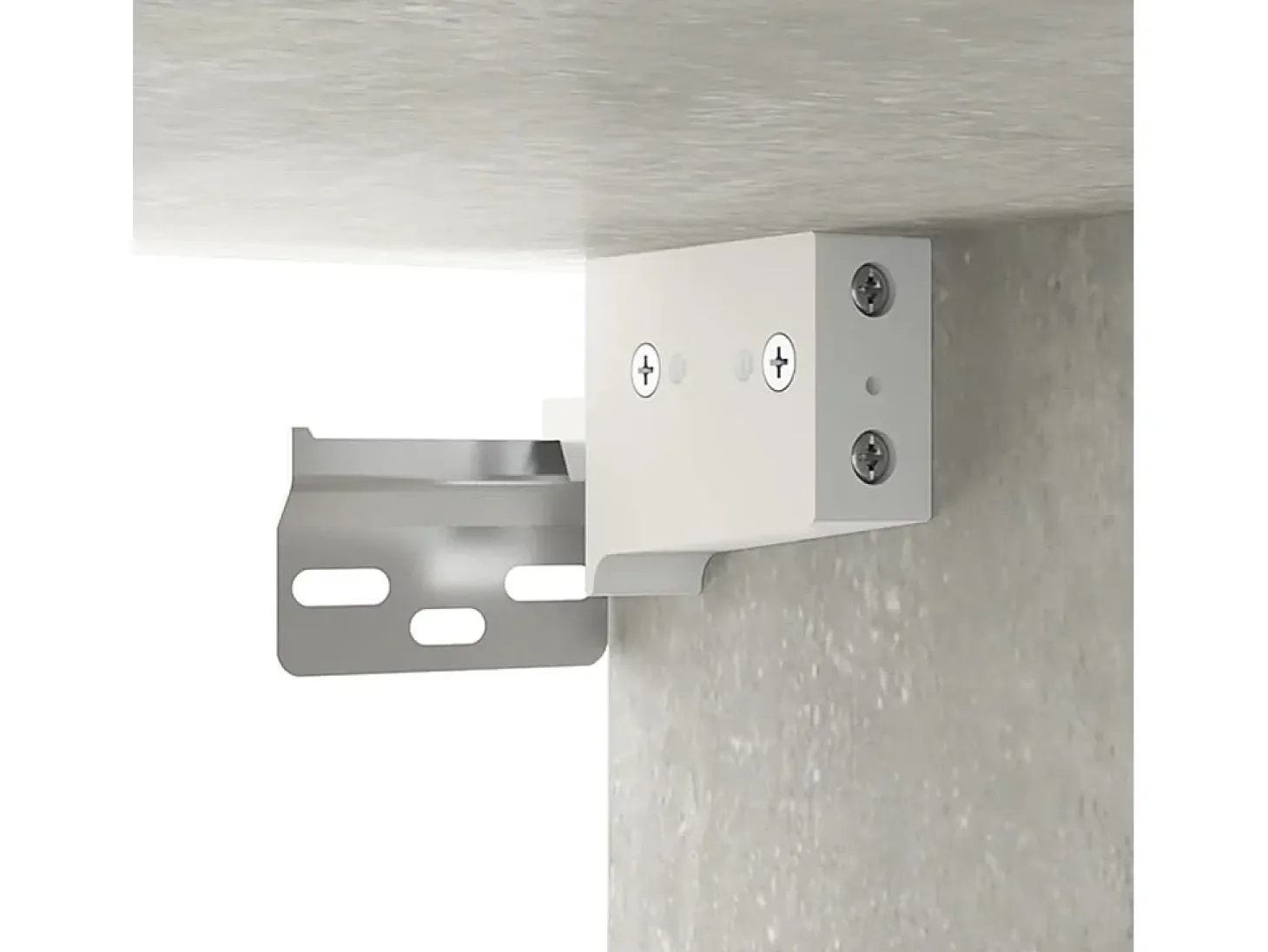 Conjunto de móveis armário aparador tv televisão sala quarto sala 4 peças madeira projetada cinza 02_0024698
