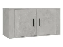 Conjunto de móveis armário aparador TV televisão sala de estar quarto sala de estar 3 peças madeira projetada cinza 02_0024496