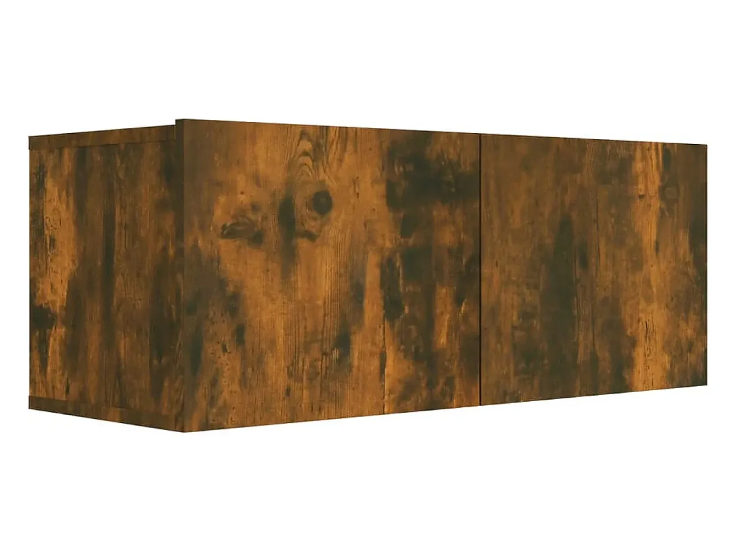 Conjunto de móveis armário aparador TV televisão sala de estar quarto sala de estar 7 peças carvalho defumado madeira projetada marrom 02_0025195