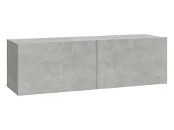 Conjunto de móveis armário buffet TV televisão sala de estar quarto sala de estar 8 peças madeira projetada cinza 02_0025250