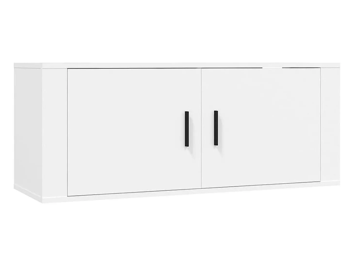Conjunto de móveis armário aparador TV televisão sala de estar quarto sala de estar 8 peças madeira projetada branco 02_0025232