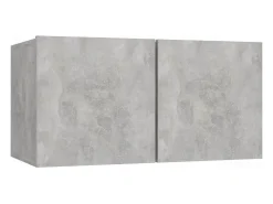Conjunto de móveis armário buffet tv televisão sala de estar quarto 5 peças madeira projetada cinza 02_0024883