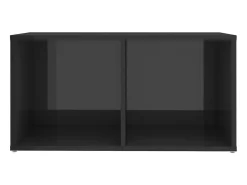Conjunto de móveis armário aparador TV televisão sala de estar quarto sala de estar 6 peças madeira brilhante projetada cinza 02_0025090