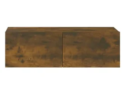 Conjunto de móveis de 4 peças incluindo guarda-roupa aparador móvel para TV sala de estar/quarto sofá carvalho defumado madeira engenheirada marrom 02_0024801