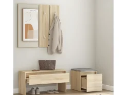 Conjunto de móveis de corredor derivados de madeira sonoma PT394982