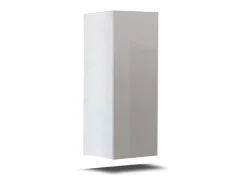 Conjunto de móveis de sala de estar brancos suspensos, coleção CEPTO II, 256cm, 6 portas, 4 prateleiras, leds, modulares.