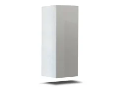 Conjunto de móveis de sala de estar suspensos branco e preto coleção CEPTO XV. 249cm, 8 móveis, leds.