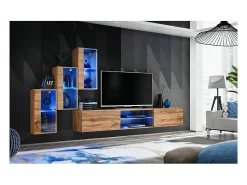 Conjunto de móveis para sala de estar SWITCH XXII, cor carvalho.
