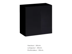Conjunto de móveis para sala de estar estilo industrial SWITCH M6. Cor preta.