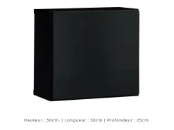Conjunto de móveis para sala de estar SWITCH XXI design, cor preto brilhante.