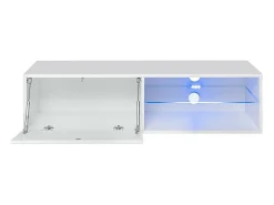 Conjunto de móveis para sala de estar SWITCH XXIV, design em cores branco e preto.