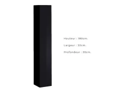 Conjunto de móveis para sala de estar estilo industrial SWITCH M5. Cor preta.