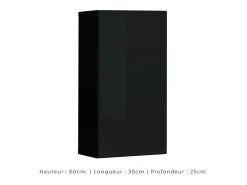 Conjunto de móveis para sala de estar SWITCH XXV, design em preto e carvalho.
