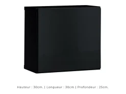 Conjunto de móveis para sala de estar SWITCH XXI, design, cor carvalho e preto.