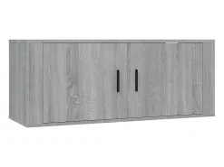 Conjunto de móveis Sonoma de madeira engenheirada com 7 peças (armário aparador suporte para TV sala de estar quarto sala de TV) - 02_0025214