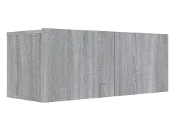 Conjunto de móveis Sonoma de madeira engenheirada com 7 peças (armário aparador suporte para TV sala de estar quarto sala de TV) - 02_0025218