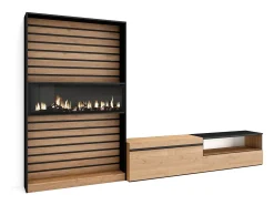 Conjunto de móveis TV, 310x35x186cm, Para televisores até 80