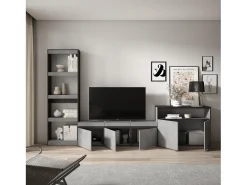 Conjunto de móveis TV, 310x35x186cm, Para televisores até 65