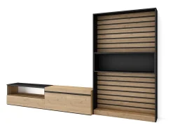 Conjunto de móveis TV, 310x35x186cm, Para televisores até 80