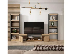 Conjunto de móveis TV, 320x35x186cm, Para televisores até 80