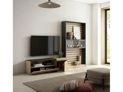 Conjunto de móveis TV, 260x35x186cm, Para televisores até 65