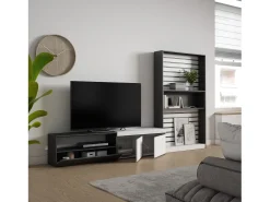 Conjunto de móveis TV, 310x35x186cm, Para televisores até 80