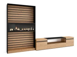 Conjunto de móveis TV, 310x35x186cm, Para televisores até 80