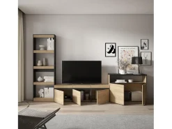 Conjunto de móveis TV, 310x35x186cm, Para televisores até 65