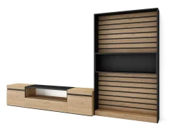 Conjunto de móveis TV, 310x35x186cm, Para televisores até 80