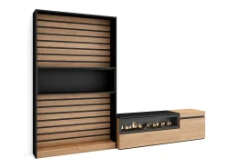 Conjunto de móveis TV, 260x35x186cm, Para televisores até 65