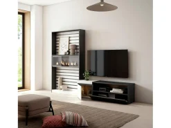 Conjunto de móveis TV, 260x35x186cm, Para televisores até 65