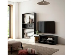 Conjunto de móveis TV, 260x35x186cm, Para televisores até 65