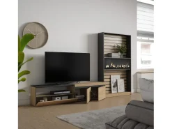 Conjunto de móveis TV, 310x35x186cm, Para televisores até 80