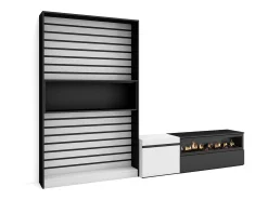 Conjunto de móveis TV, 260x35x186cm, Para televisores até 65