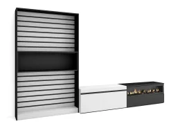 Conjunto de móveis TV, 310x35x186cm, Para televisores até 80