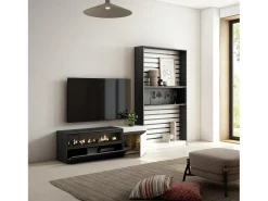 Conjunto de móveis TV, 260x35x186cm, Para televisores até 65