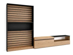 Conjunto de móveis TV, 310x35x186cm, Para televisores até 80