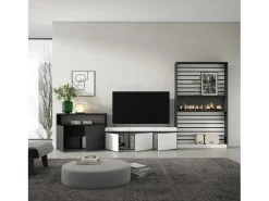 Conjunto de móveis TV, 360x35x186cm, Para televisores até 65