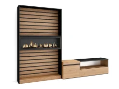 Conjunto de móveis TV, 260x35x186cm, Para televisores até 65