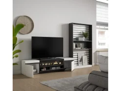 Conjunto de móveis TV, 310x35x186cm, Para televisores até 80