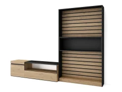 Conjunto de móveis TV, 260x35x186cm, Para televisores até 65