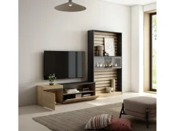 Conjunto de móveis TV, 260x35x186cm, Para televisores até 65
